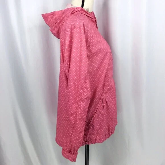 White Sierra Hooded Windbreaker Jacket Womens Size Large - Picture 2 of 9